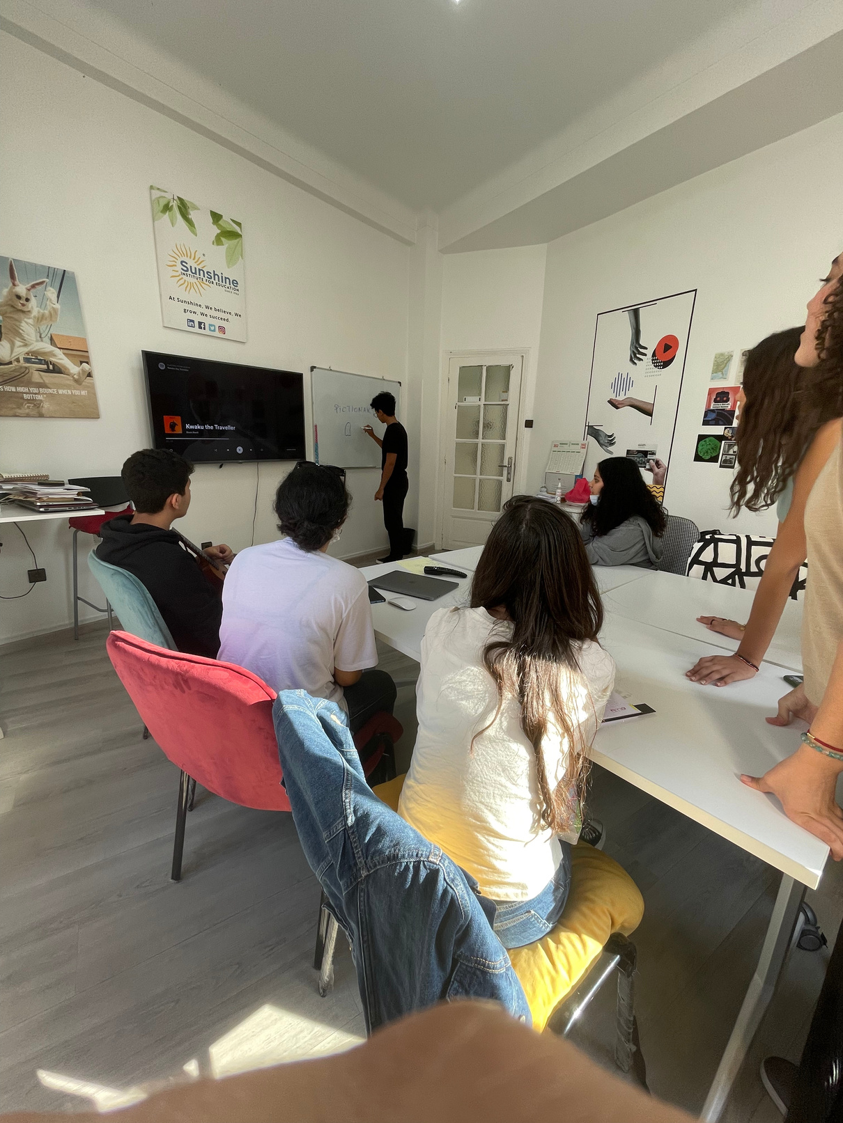 Cours d'anglais général en groupe